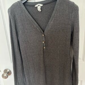 H&M maternity Gray Ribbed Pajamas